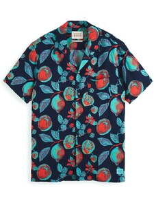 SCOTCH & SODA Риза Short Sleeved Printed Camp Shirt 171643 SC5730 navy fruits aop