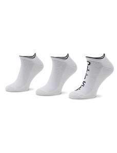 Комплект 3 чифта дълги чорапи мъжки Calvin Klein 701218724 White 002