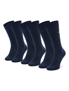 Комплект 3 чифта дълги чорапи мъжки Lacoste RA4261 Navy Blue 166