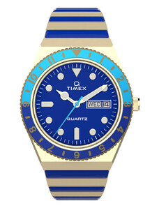 Часовник Timex Q Timex Malibu TW2V38500 Gold/Blue