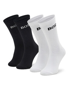 Комплект 2 чифта дълги чорапи детски Boss J20341 Black 09B