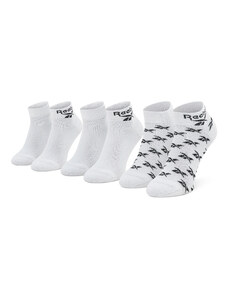 Reebok Classic Комплект 3 чифта дълги чорапи мъжки Reebok Cl Fo Ankle Sock 3P GG6674 White