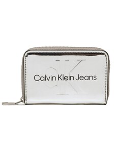 Малък дамски портфейл Calvin Klein Jeans Sculpted Med Zip Around K60K610405 01O