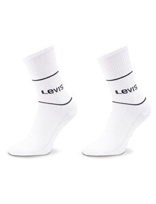 Комплект 2 чифта дълги чорапи мъжки Levi's 701210567 White