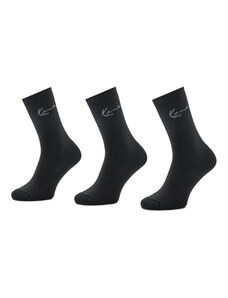 Комплект 3 чифта дълги чорапи мъжки Karl Kani Signature 3003749 Black
