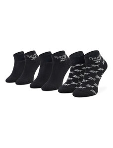 Reebok Classic Комплект 3 чифта дълги чорапи мъжки Reebok Cl Fo Ankle Sock 3P GG6675 Black
