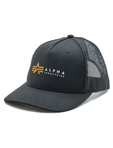 Шапка с козирка Alpha Industries Label 106901 Black 03