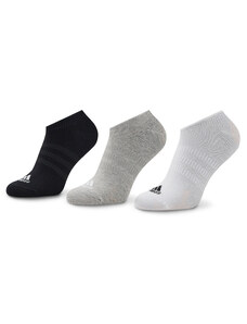 Комплект 3 чифта къси чорапи унисекс adidas Thin And Light IC1328 Medium Grey Heather/White /Black