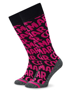 Дълги чорапи unisex Colmar Wording 5280 5VG Neon Pink/Black 198