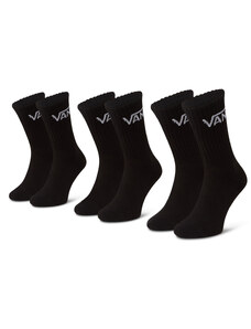 Комплект 3 чифта дълги чорапи мъжки Vans Mn Classic Crew VN000XRZ Black BLK1