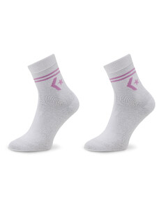 Комплект 2 чифта дълги чорапи дамски Converse E1027W Бял