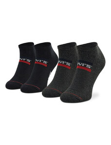 Комплект 2 чифта къси чорапи унисекс Levi's 701219507 Mid Grey/Black