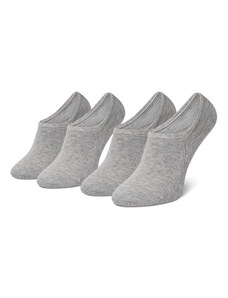 Комплект 2 чифта къси чорапи дамски Tommy Hilfiger 383024001 Middle Grey Melange 758