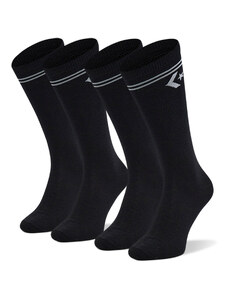 Комплект 2 чифта дълги чорапи мъжки Converse E1025B-2020 Черен