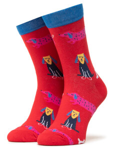 Дълги чорапи unisex Dots Socks DTS-SX-405-W Червен