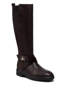 Офицерки Calvin Klein Knee Boot 20 W/Hdw HW0HW00607 Dark Brown 0HE