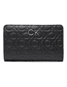 Голям дамски портфейл Calvin Klein Re Lock Bifold Wallet Emb Mono K60K610240 BAX