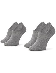 Комплект 2 чифта къси чорапи унисекс Tommy Hilfiger 382024001 Middle Grey Melange 758