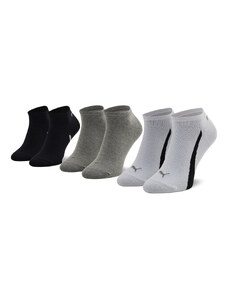 Комплект 3 чифта къси чорапи унисекс Puma 907951 02 White/Grey/Black