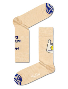 Дълги чорапи unisex Happy Socks SOU01-1700 Бежов
