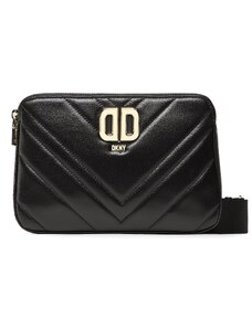 Дамска чанта DKNY Delphine Dbl Zip Cbo R23EBG29 Blk/Gold BGD