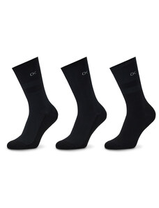 Комплект 3 чифта дълги чорапи дамски Calvin Klein 701219848 Black 002