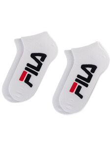 Комплект 2 чифта къси чорапи унисекс Fila Calza Invisible F9199 White 300