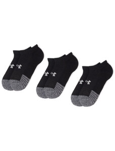Комплект 3 чифта къси чорапи унисекс Under Armour Heatgear No Show Sock 1346755-001 Black