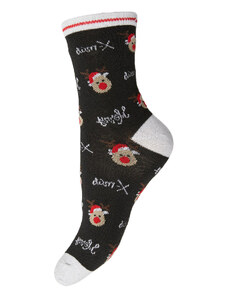 Чорапи дълги дамски Pieces Atya 17132802 Black/Merry X-ma