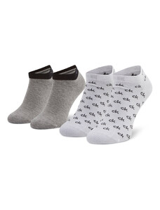 Комплект 2 чифта къси чорапи унисекс Calvin Klein 701218715 White 004