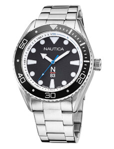 Часовник Nautica NAPFWF117 Silver/Black