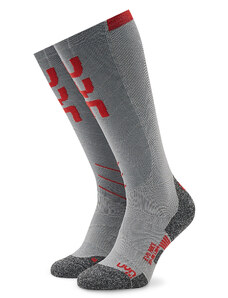 Скиорски чорапи UYN S100035 Light Grey/Red G226