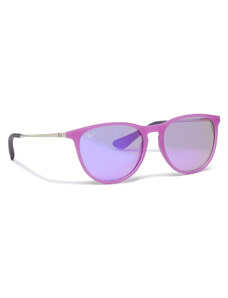 Слънчеви очила Ray-Ban 0RJ9060S Violet Fluo Transparent Rubber