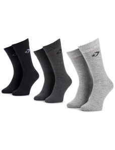 Комплект 3 чифта дълги чорапи мъжки Converse E745H-3010 Черен