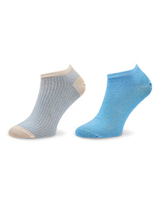 Комплект 2 чифта къси чорапи дамски Tommy Hilfiger 701222650 Light Blue 001