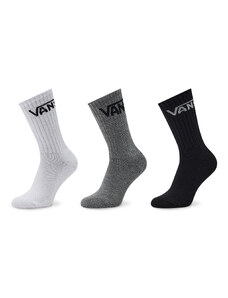 Комплект 3 чифта дълги чорапи детски Vans By Classic Crew VN000YBRIZH1 Black Assorted