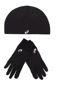 Комплект шапка и ръкавици Asics Running Pack 3013A035 Performance Black 001