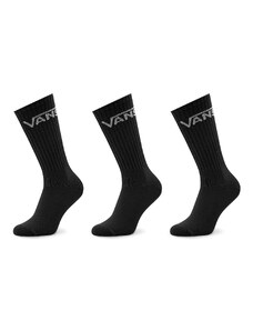 Комплект 3 чифта дълги чорапи мъжки Vans Classics Crew Yout VN000YBRBLK1 Black