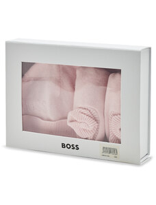 Комплект шапка и чорапи Boss J98421 Pink Pale 44L
