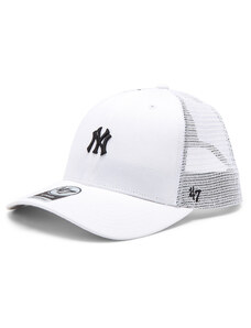 Шапка с козирка 47 Brand MLB New York Yankees Base Runner Mesh '47 MVP B-BRNMS17CTP-WHA White