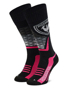 Скиорски чорапи Rossignol W Wool & Silk RLKWX11 Fluo Pink 366
