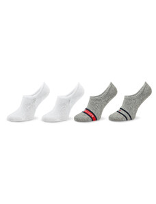 Комплект 4 чифта мъжки чорапи тип терлик Tommy Hilfiger 701222194 Grey Melange 039