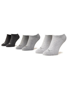 Комплект 3 чифта къси чорапи унисекс Puma 906807 Anthraci/Mel Grey/Mel Grey 14