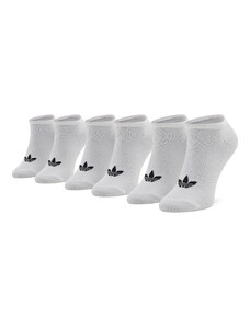 Комплект 3 чифта къси чорапи унисекс adidas Trefoil Liner S20273 White/White/Black