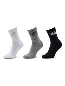 Комплект 3 чифта дълги чорапи дамски Vans Classic VN0A49ZF9RP1 Whtgy