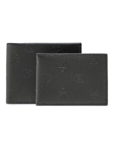 Голям мъжки портфейл Calvin Klein Jeans Monogram Soft Bifold+Card Aop K50K510438 0GJ