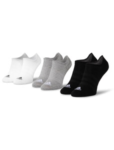 Комплект 3 чифта къси чорапи унисекс adidas Light Nosh 3PP DZ9414 Mgreyh/White/Black