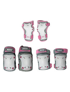 Комплект протектори Roces Jr Ventilated 3 Pack 301352 White/Pink 003