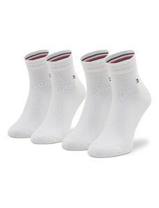 Комплект 2 чифта къси чорапи унисекс Tommy Hilfiger 342025001 White 300