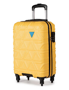 Самолетен куфар за ръчен багаж Puccini California ABS018C 6C Yellow